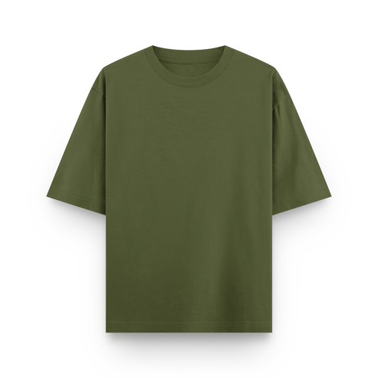 Plain terry cotton oversize t-shirt