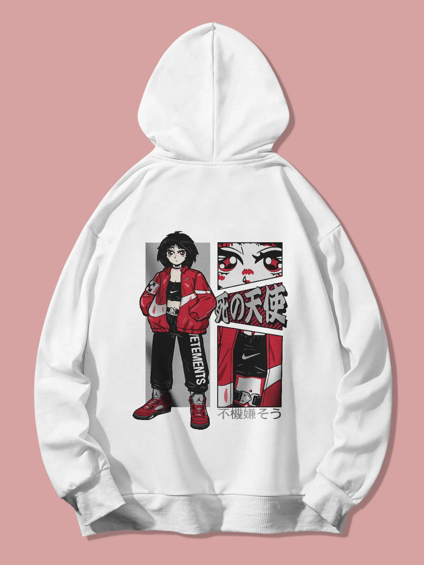 Printed Oversized Hoodie