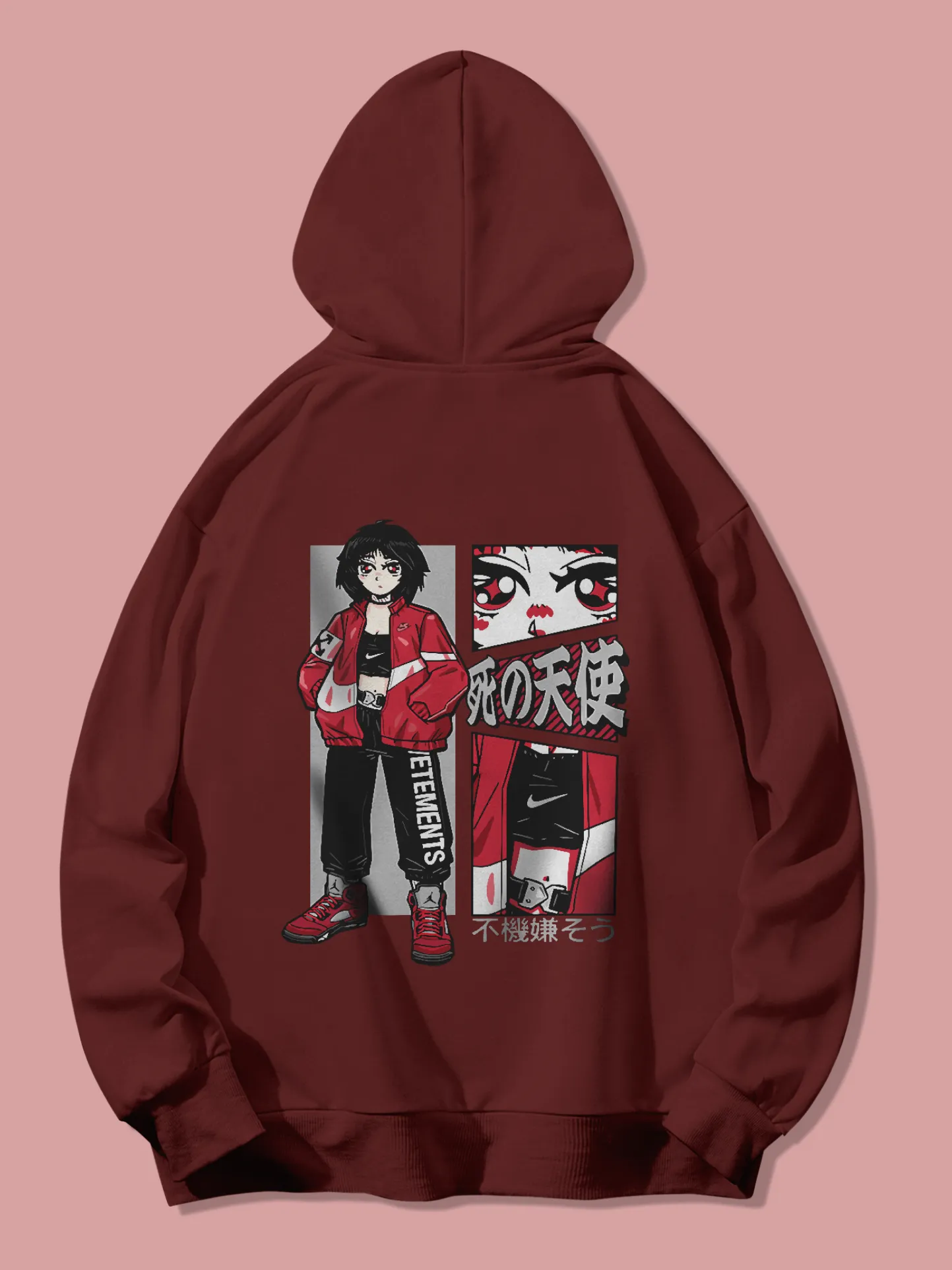 Printed Oversized Hoodie