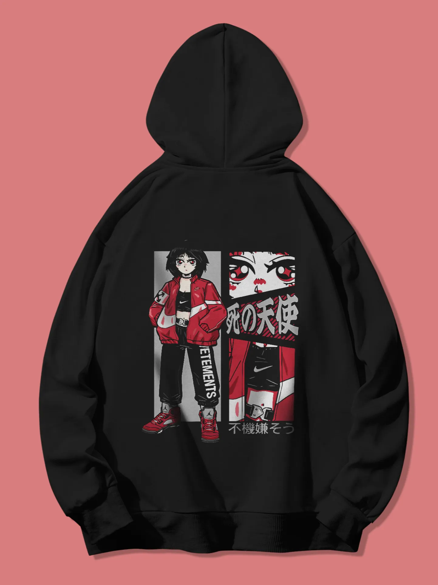 Printed Oversized Hoodie