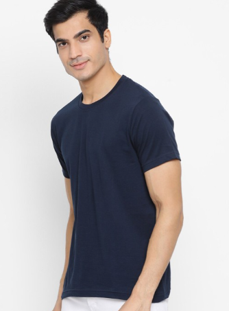 Navy blue Plain T-Shirt