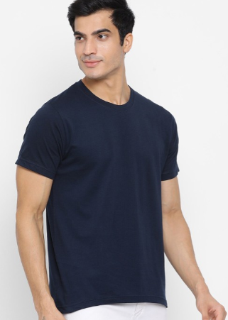 Navy blue Plain T-Shirt