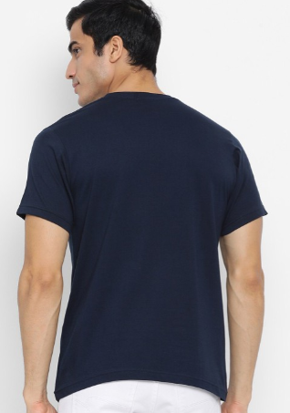 Navy blue Plain T-Shirt