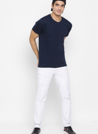 Navy blue Plain T-Shirt