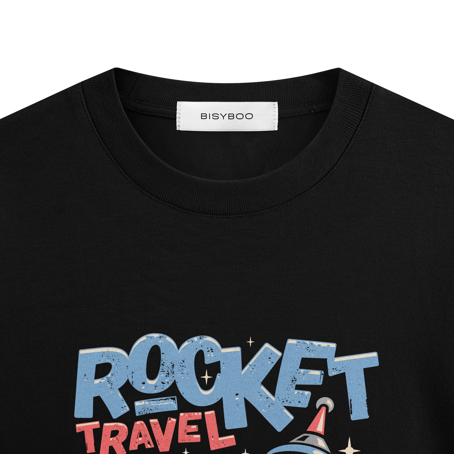 ROCKET TRAVEL TERRY COTTON OVERSIZE T-SHIRT