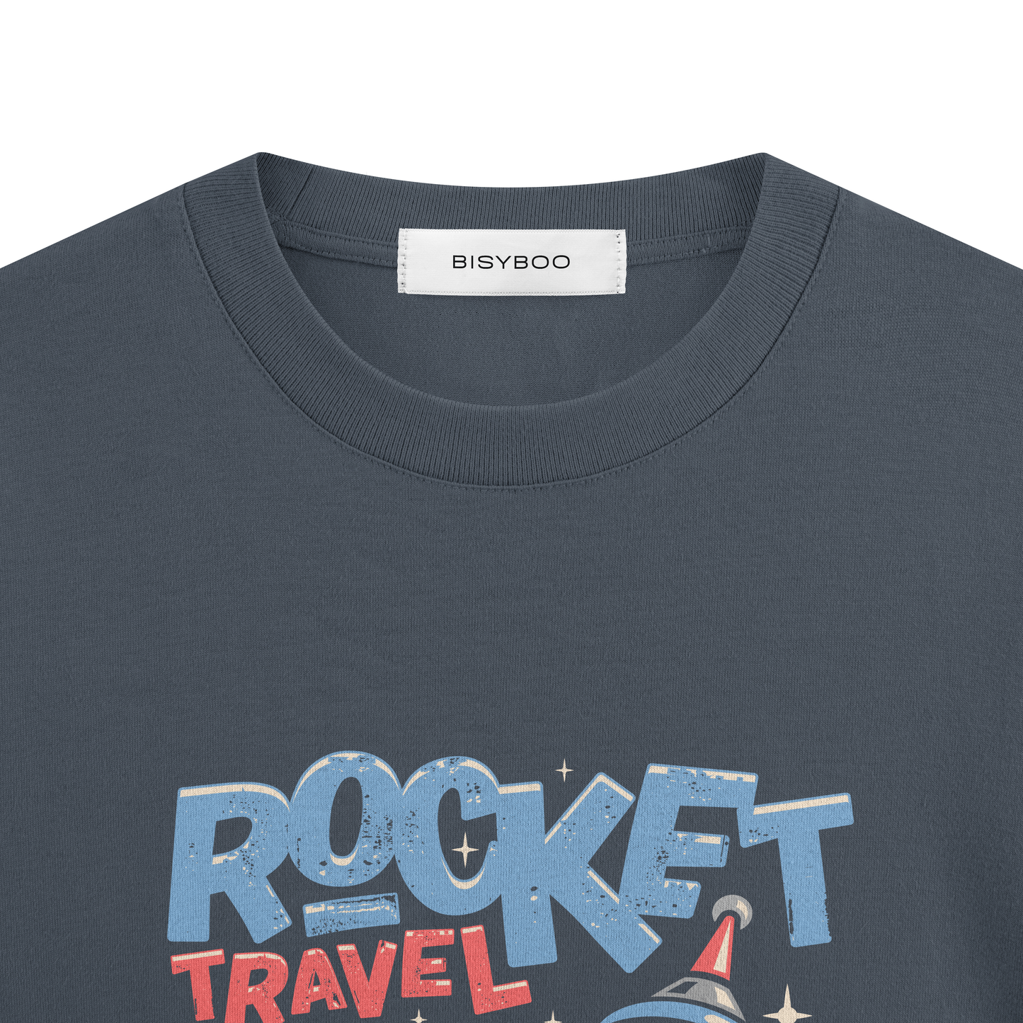 ROCKET TRAVEL TERRY COTTON OVERSIZE T-SHIRT