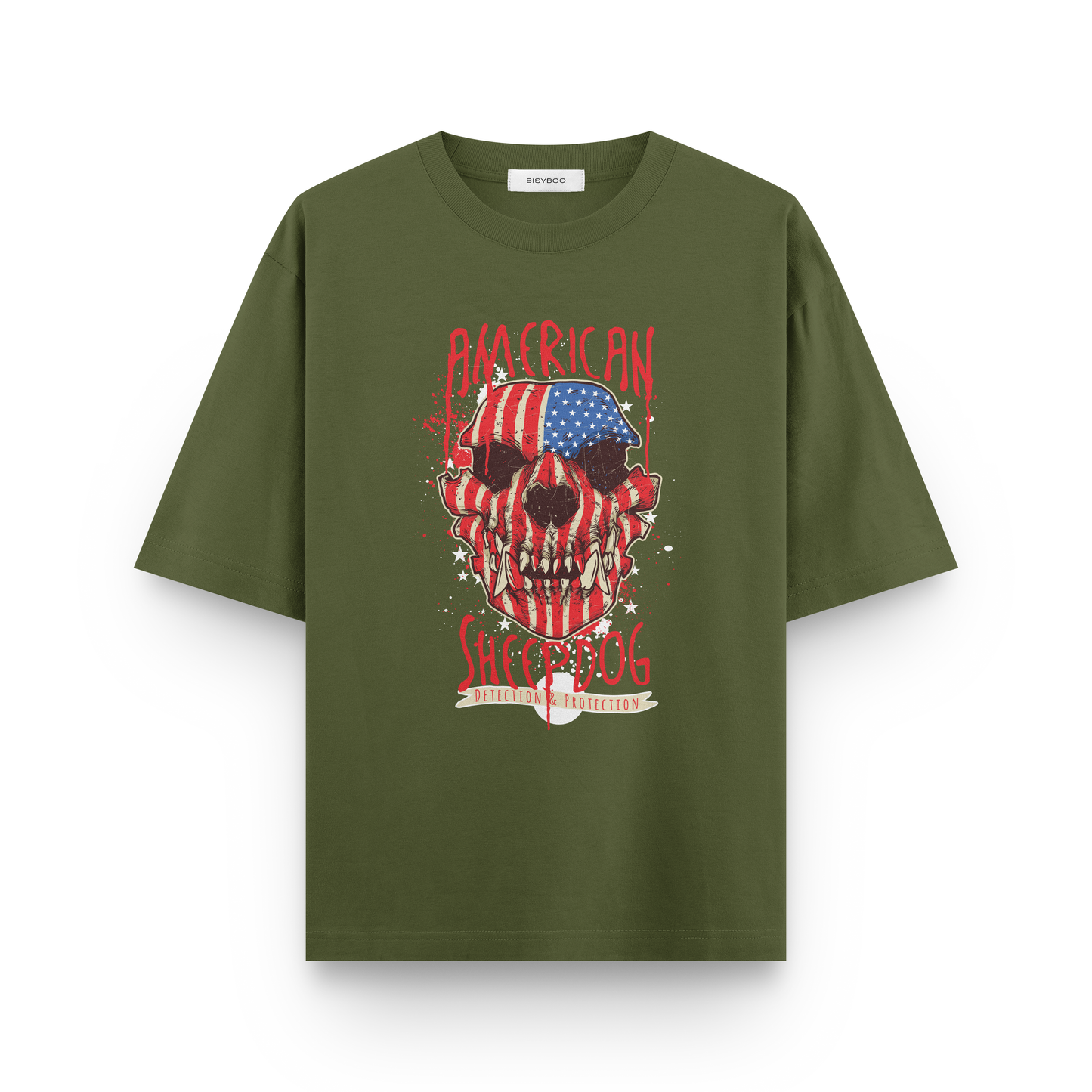 AMERICAN SHEEPDOG TERRY OVERSIZE T-SHIRT